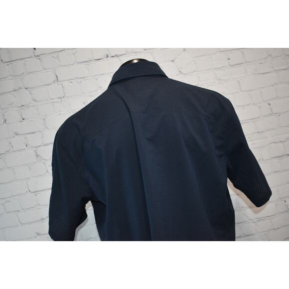 Mens 5.11 Tactical Series Shirt Size XL Button Snaps Performance Polyester Blue - Picture 4 of 7